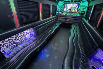 Huntington Park Limo Bus Interior