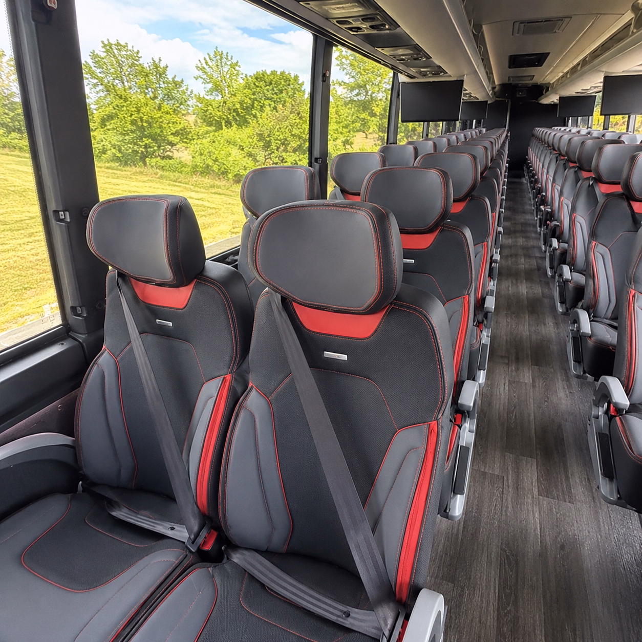 huntington park charter bus interior gallery